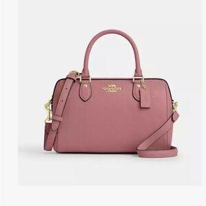 Coach Dusty Rose Leather Satchel